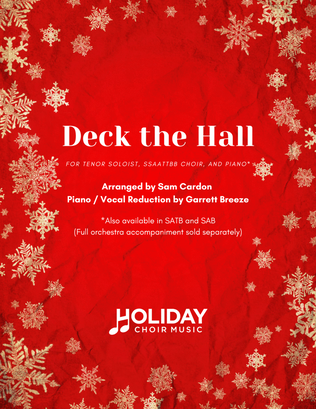 Book cover for Deck the Hall (SSAATTBB)