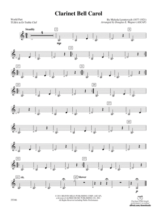 Clarinet Bell Carol: (wp) E-flat Tuba T.C.