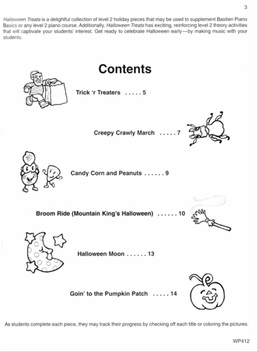 Halloween Treats - Level 2 Piano Method scores gallery preview page 2