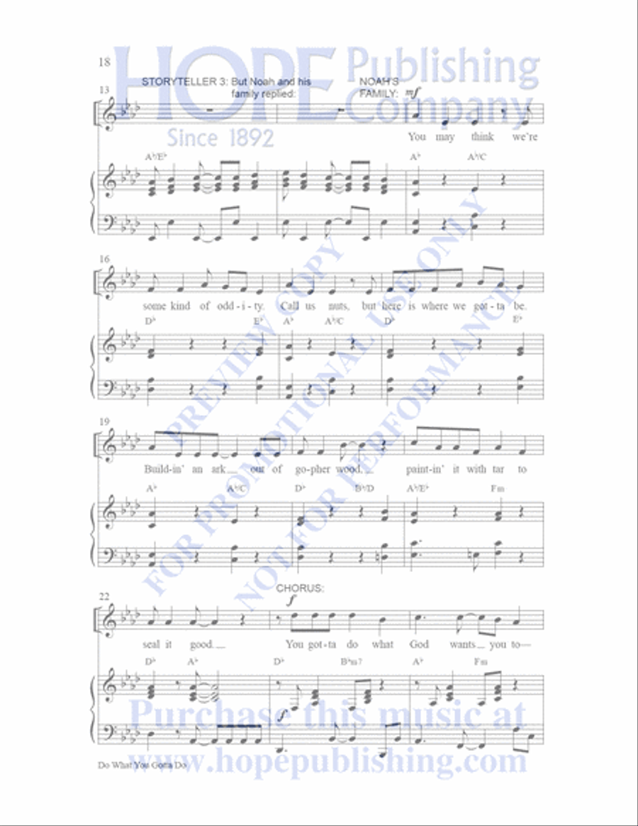 Sailor's Bible Sailor's Bible Children's Choir scores gallery preview page 19