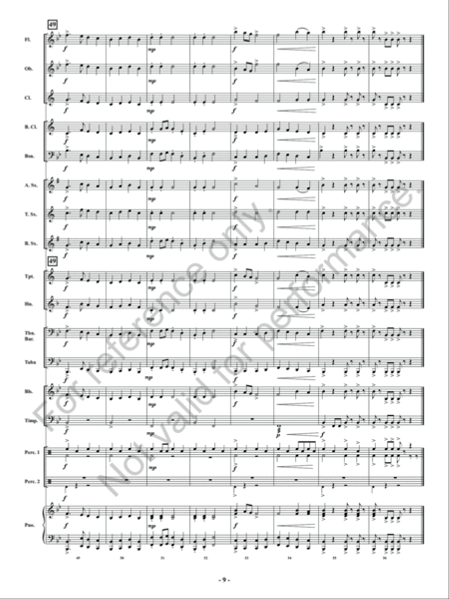 Santa's Holiday Mashup Concert Band scores gallery preview page 10