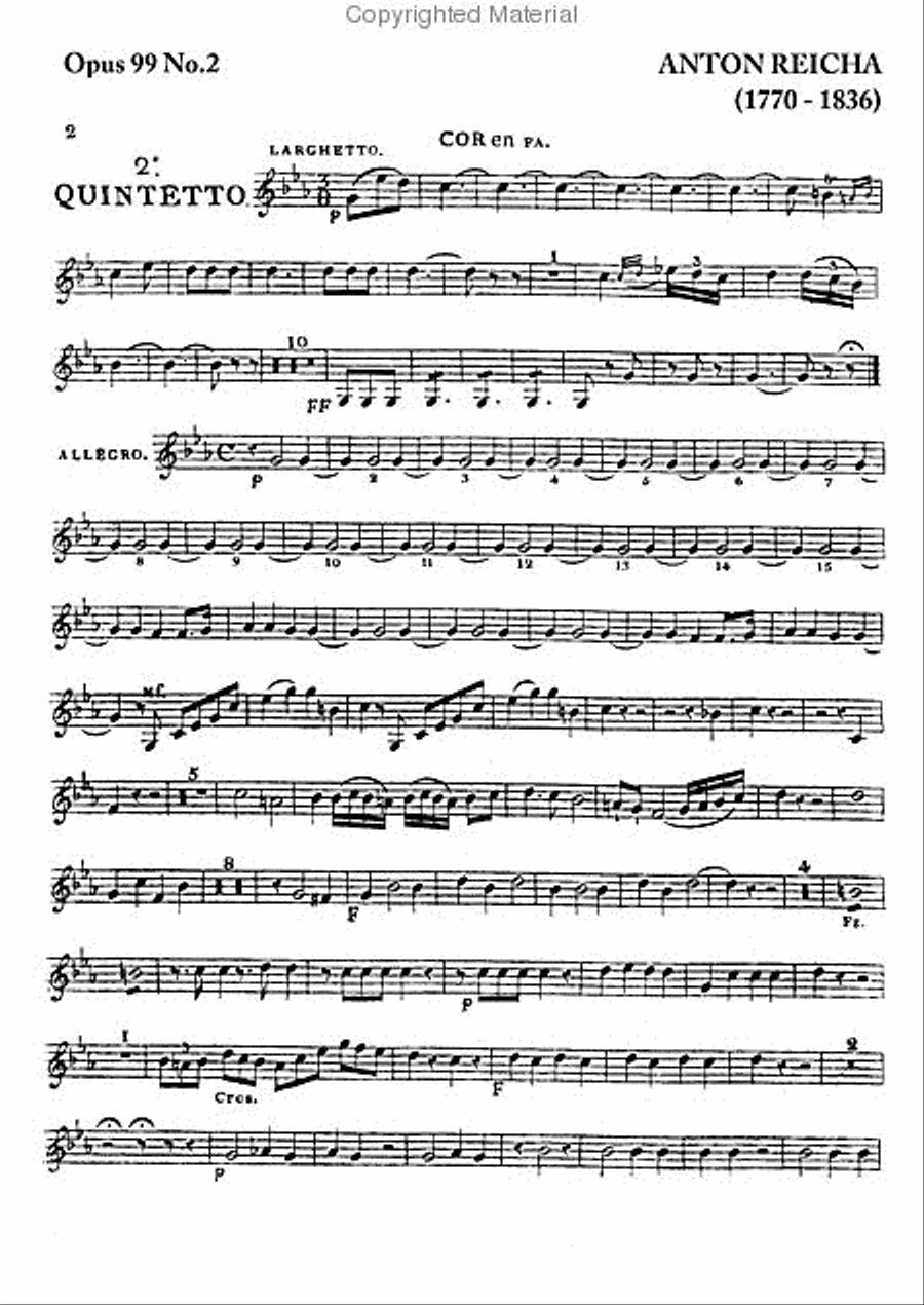 Wind Quintet, Op. 99, No. 2 Woodwind Quintet scores gallery preview page 3
