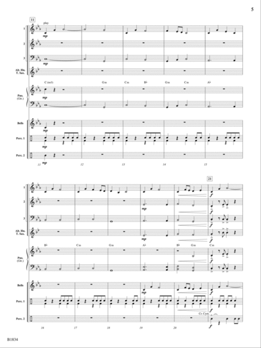 Champions Rising: Score Concert Band scores gallery preview page 5
