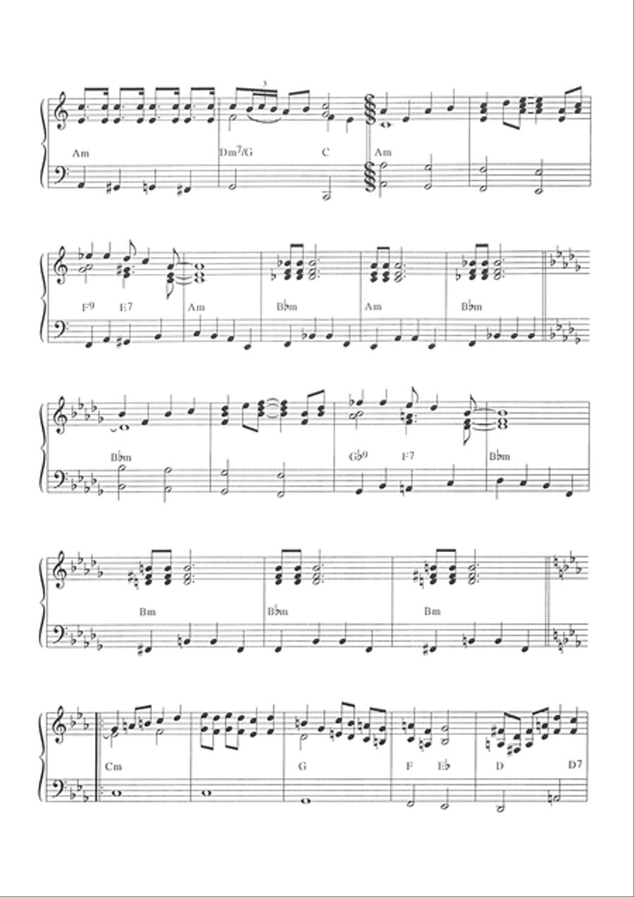 Twisting Monk Piano Solo scores gallery preview page 4