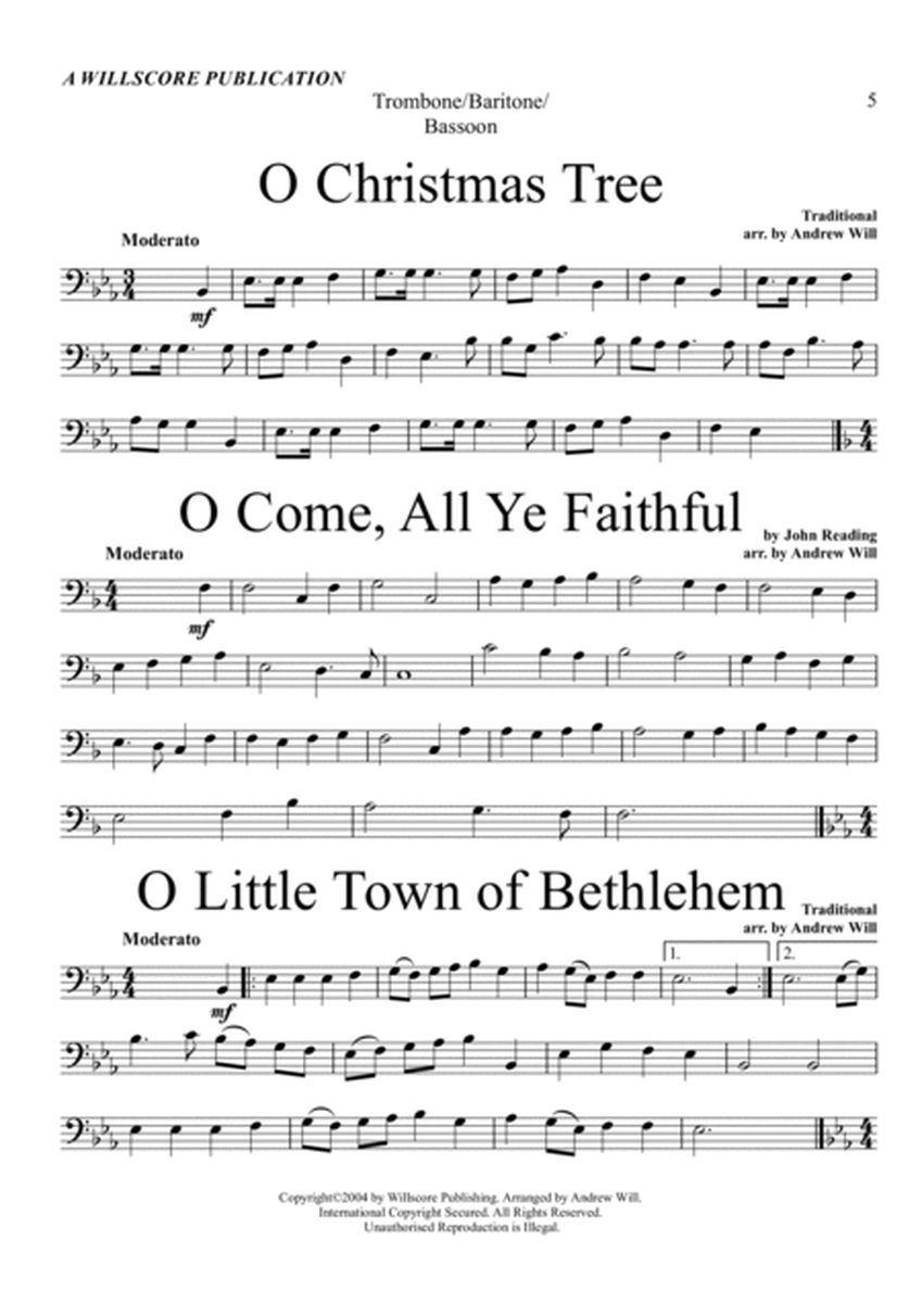Christmas Carol Selections - Trombone/Baritone/Bassoon image number null