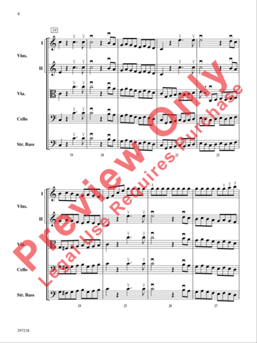 Symphony No. 41 String Orchestra scores gallery preview page 5