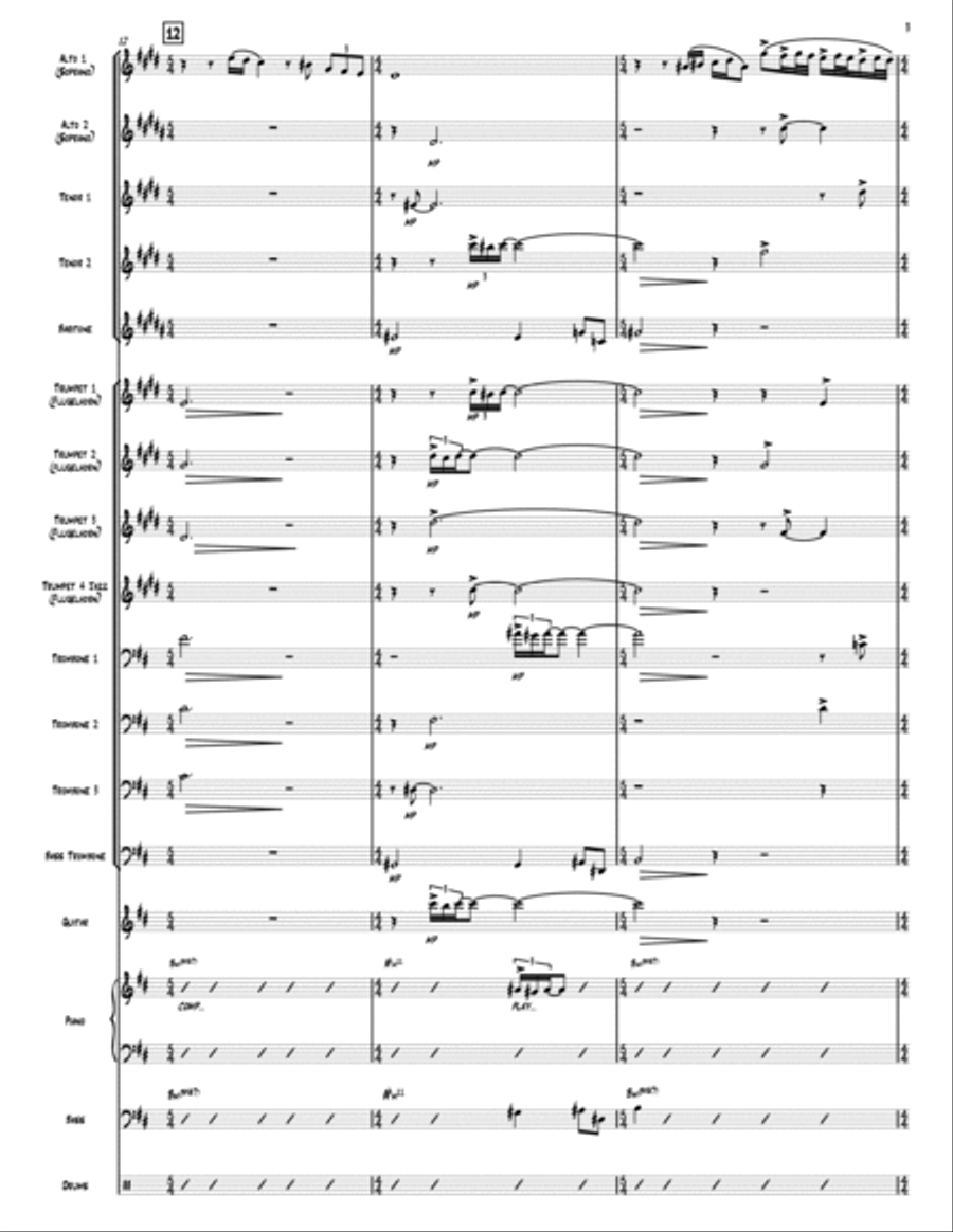 Five Wounds Jazz Ensemble scores gallery preview page 3