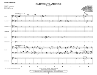 Book cover for Invitation to a Miracle - Full Score
