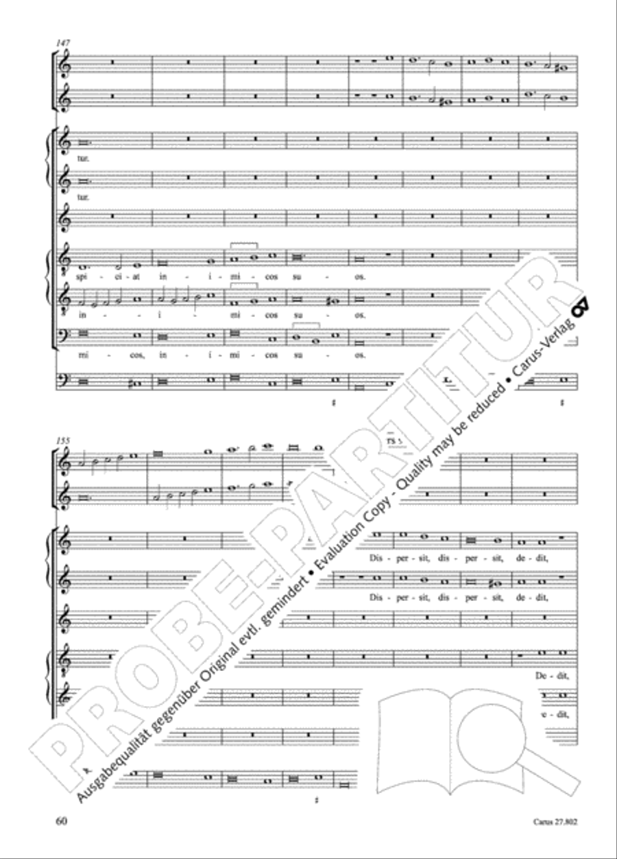 Salmi I (Selva morale e spirituale) Collection / Songbook scores gallery preview page 85