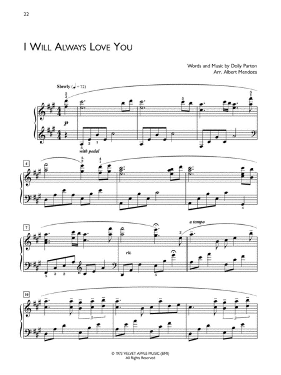 Popular Performer -- 1980s and 1990s Love Songs Piano Solo scores gallery preview page 3