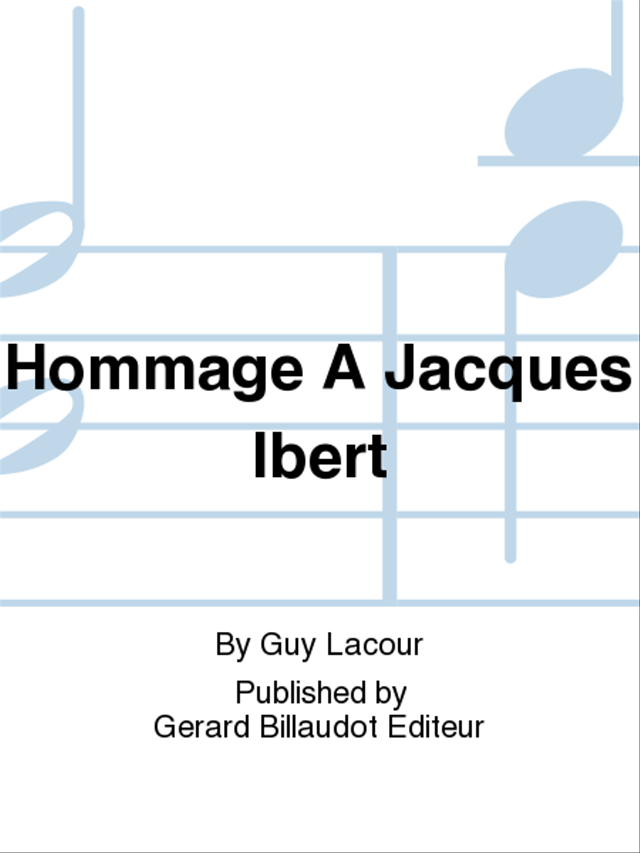 Hommage A Jacques Ibert