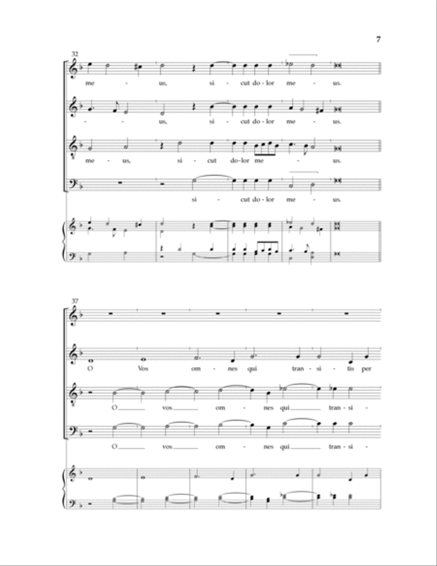 Caligaverunt Oculi Mei 4-Part scores gallery preview page 4