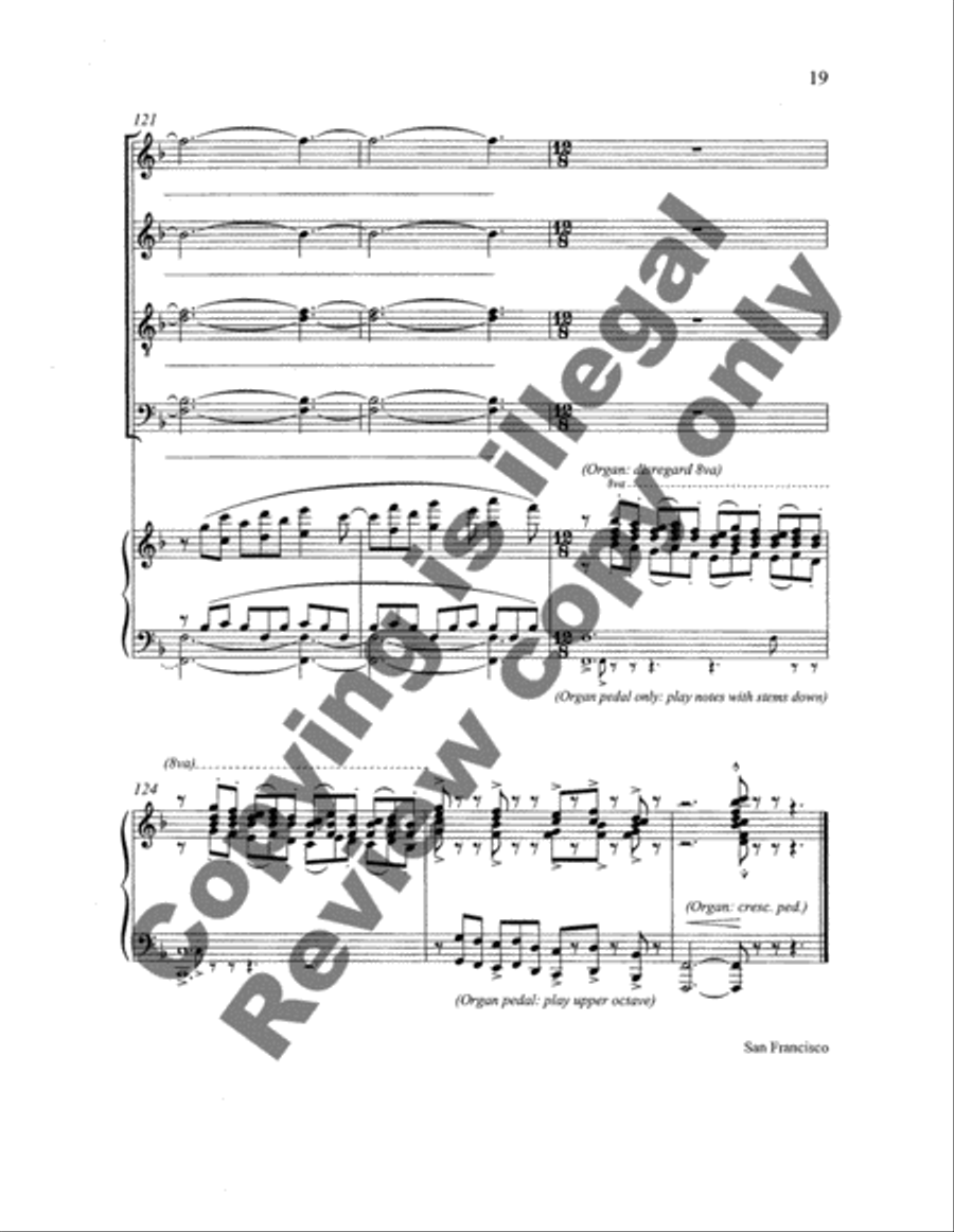 A Stable-lamp Is Lighted 4-Part scores gallery preview page 16