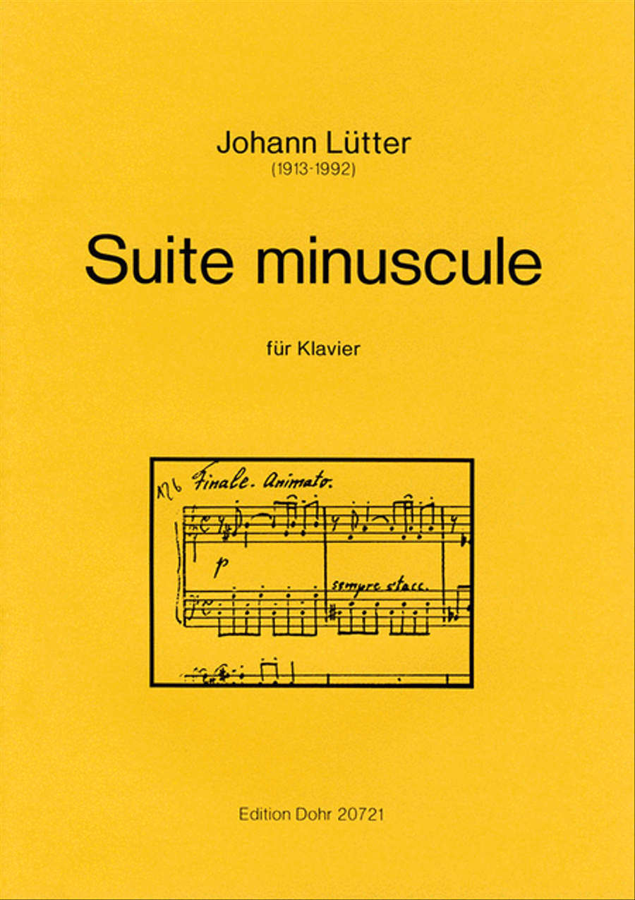 Suite minuscule für Klavier Piano Solo scores gallery preview page 1