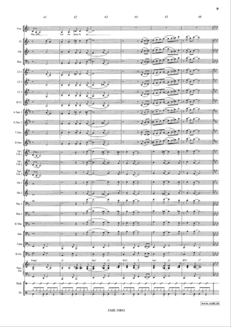 Let My People Go Concert Band scores gallery preview page 9