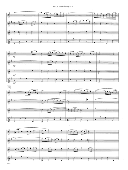 Air On The G String - Conductor Score (Full Score)