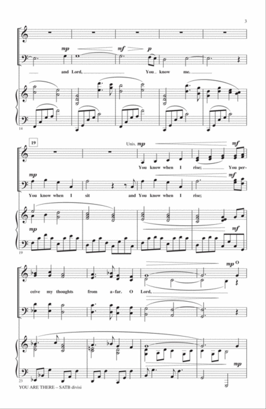 You Are There You Are There 4-Part scores gallery preview page 2