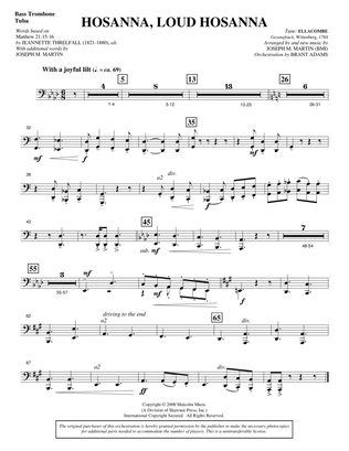 Hosanna, Loud Hosanna (from "Covenant Of Grace") - Bass Trombone/Tuba