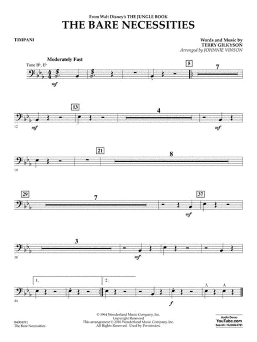 The Bare Necessities Concert Band scores gallery preview page 9
