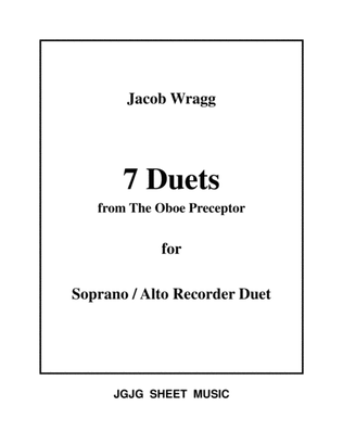 Book cover for Seven Duets for Soprano / Alto Recorders