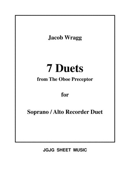 Seven Duets for Soprano / Alto Recorders image number null