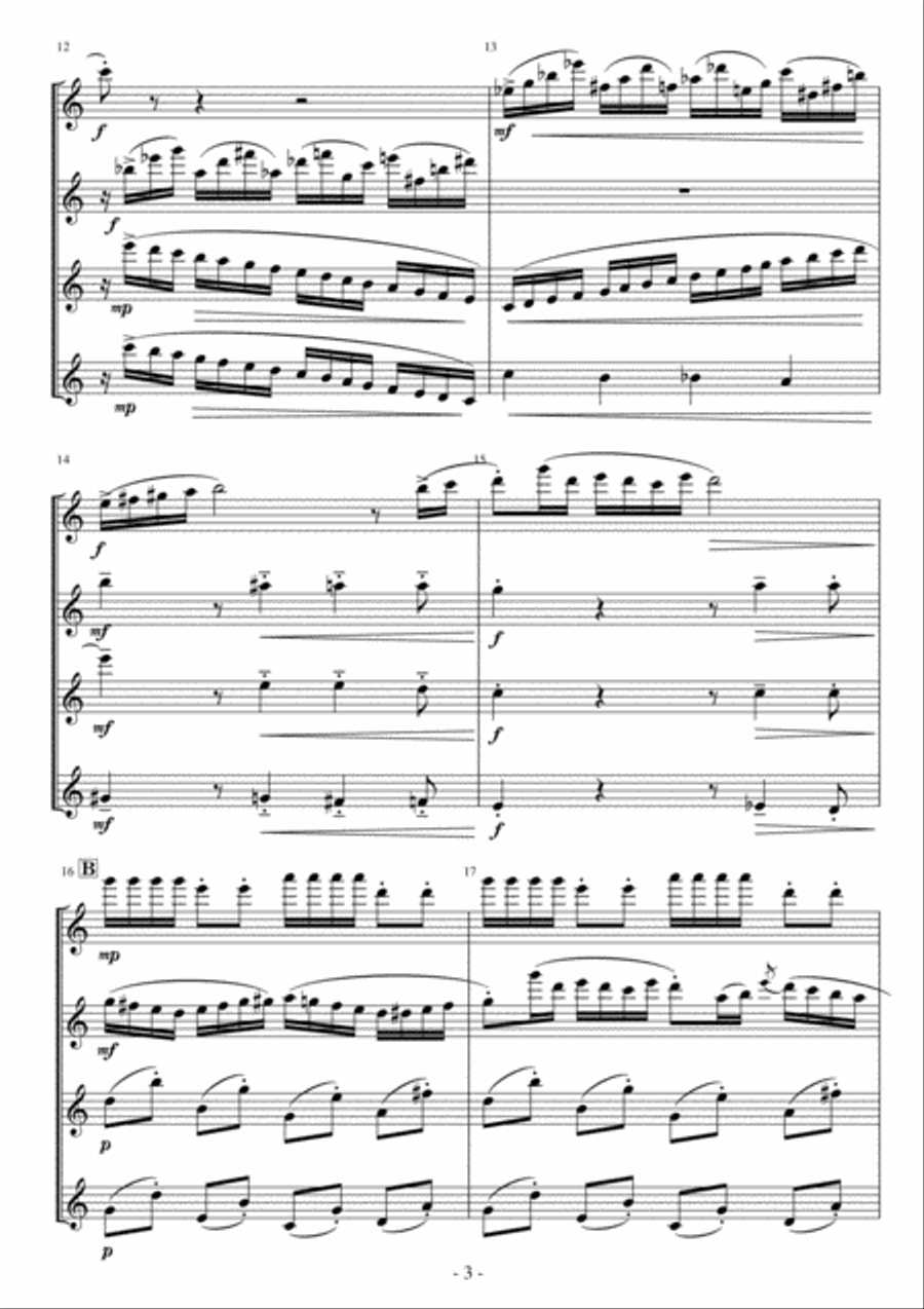 Scaramouche Woodwind Quartet scores gallery preview page 3