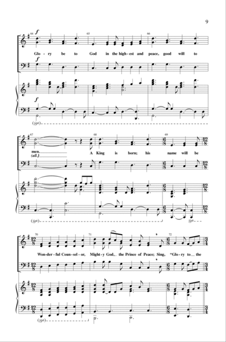 Sing Glory To The King Sing Glory To The King 3-Part scores gallery preview page 9