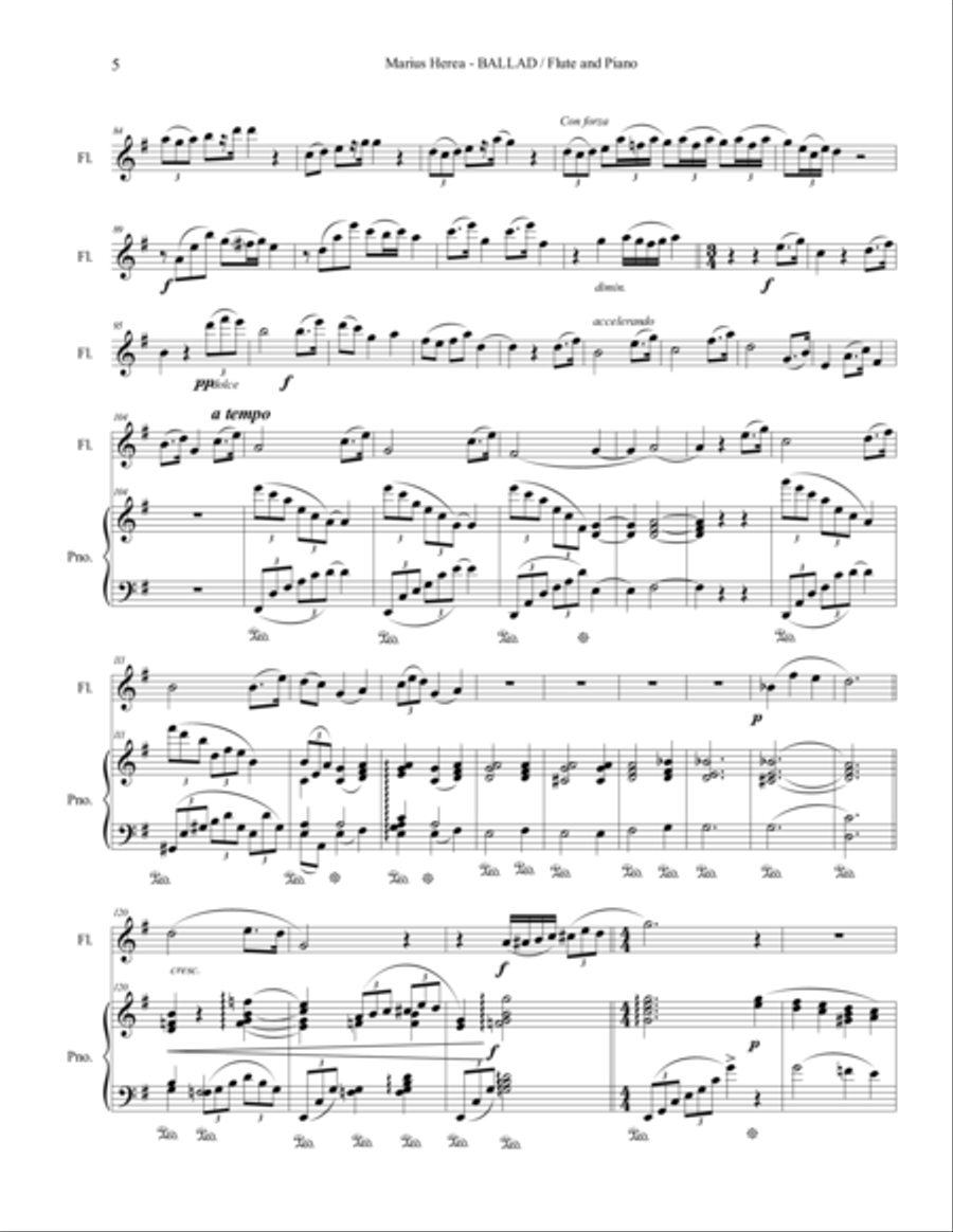 Ballad Ballad Flute Solo scores gallery preview page 5