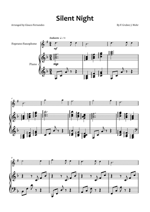 Silent Night - Soprano saxophone and piano