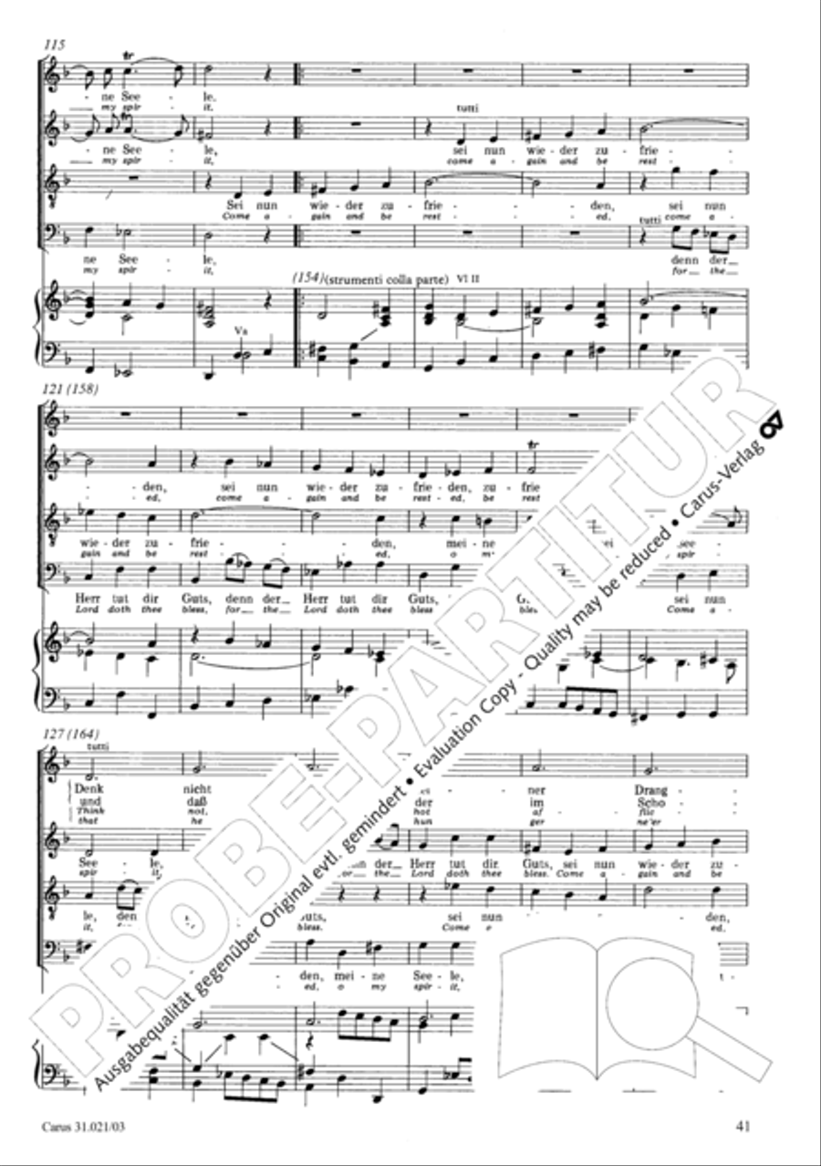 Lord my God, my heart and soul were sore distressed (Ich hatte viel Bekummernis) STB scores gallery preview page 42