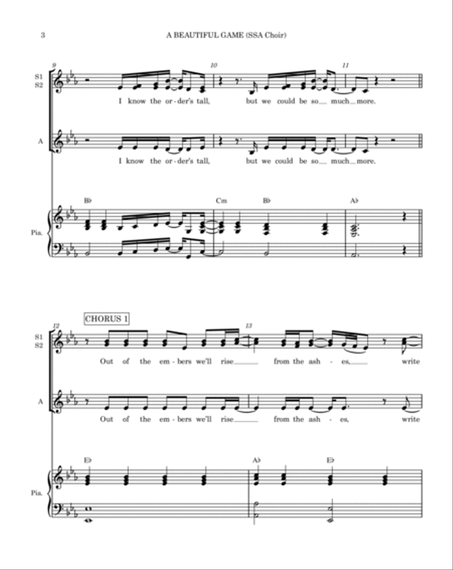 A Beautiful Game SSA scores gallery preview page 4