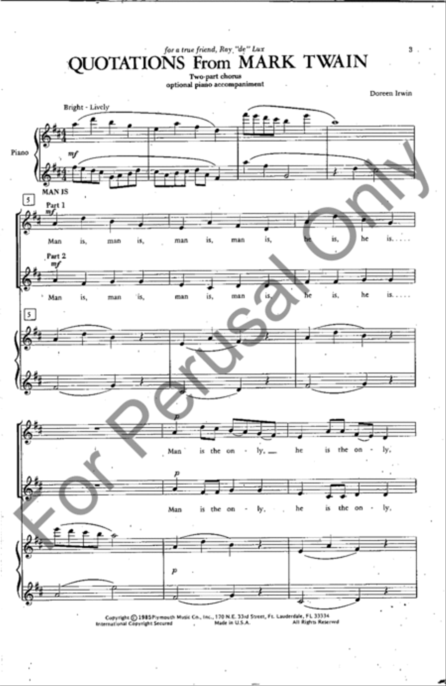 Quotations From Mark Twain SA scores gallery preview page 2