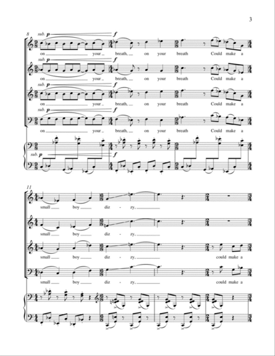 My Papa's Waltz 4-Part scores gallery preview page 11