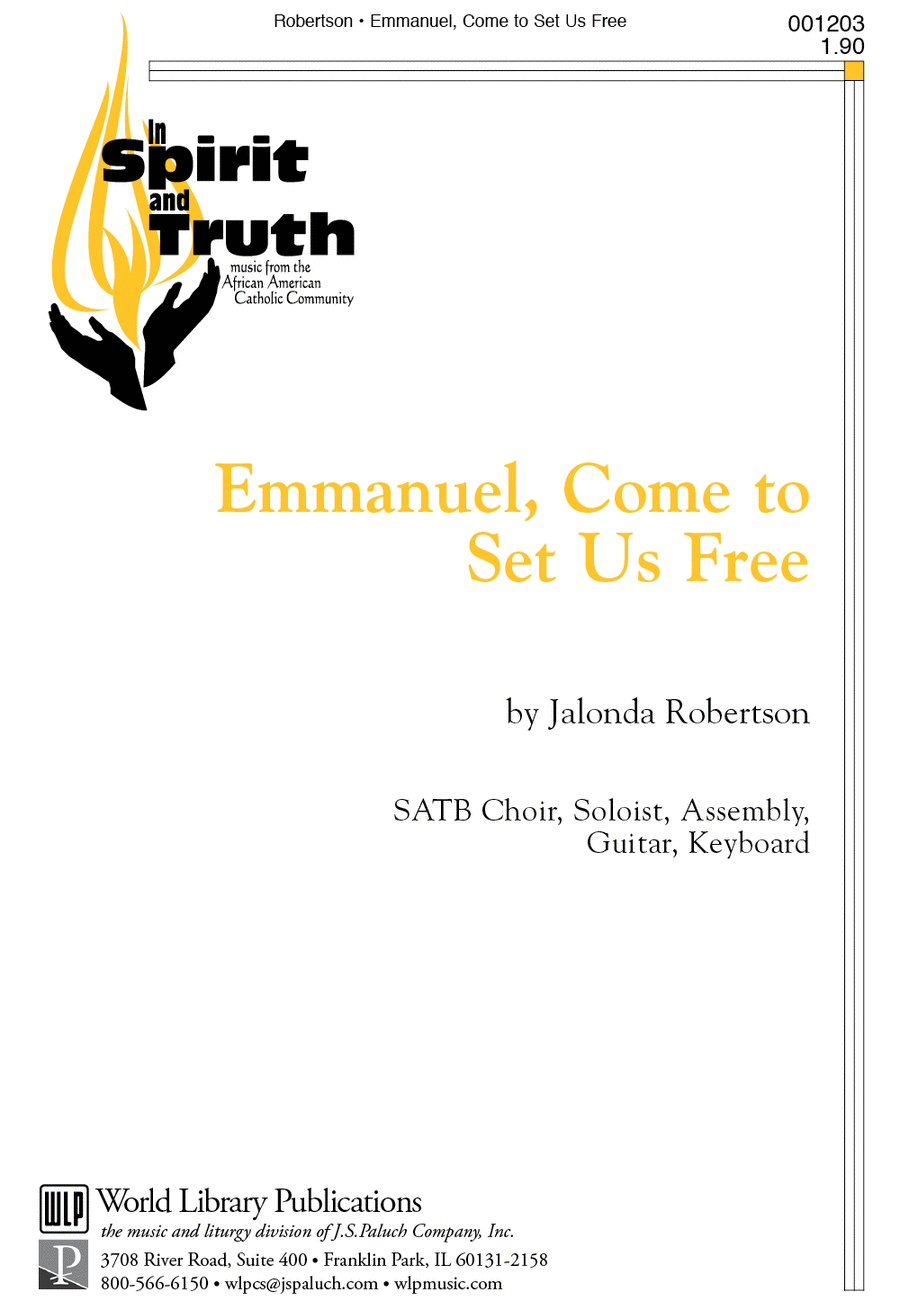 Emmanuel, Come to Set Us Free 4-Part scores gallery preview page 1