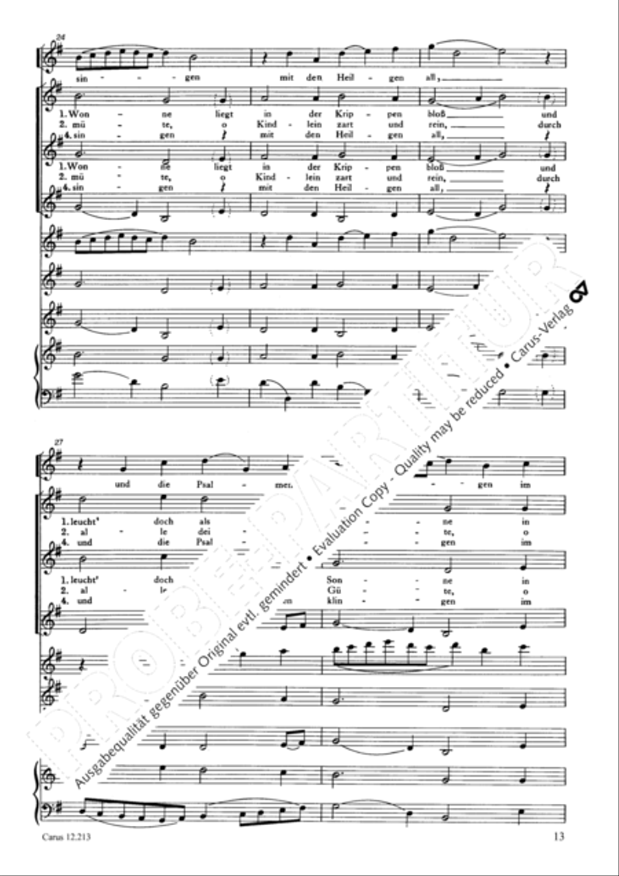 Four Christmas Concerts (Vier Weihnachtskonzerte) Score scores gallery preview page 14
