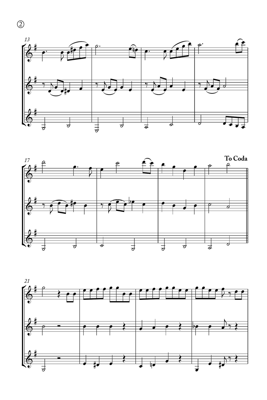 Hymne A L'amour Clarinet Trio scores gallery preview page 2