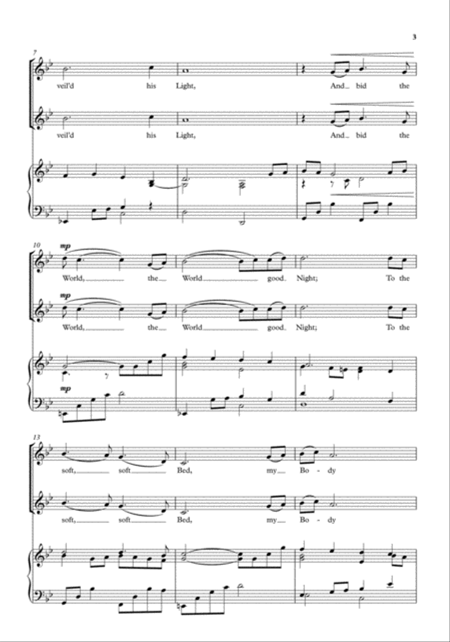Evening Hymn Evening Hymn 3-Part scores gallery preview page 3