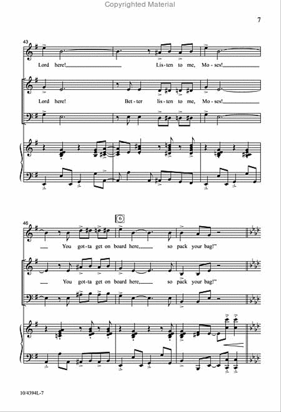 Moses 4-Part scores gallery preview page 7