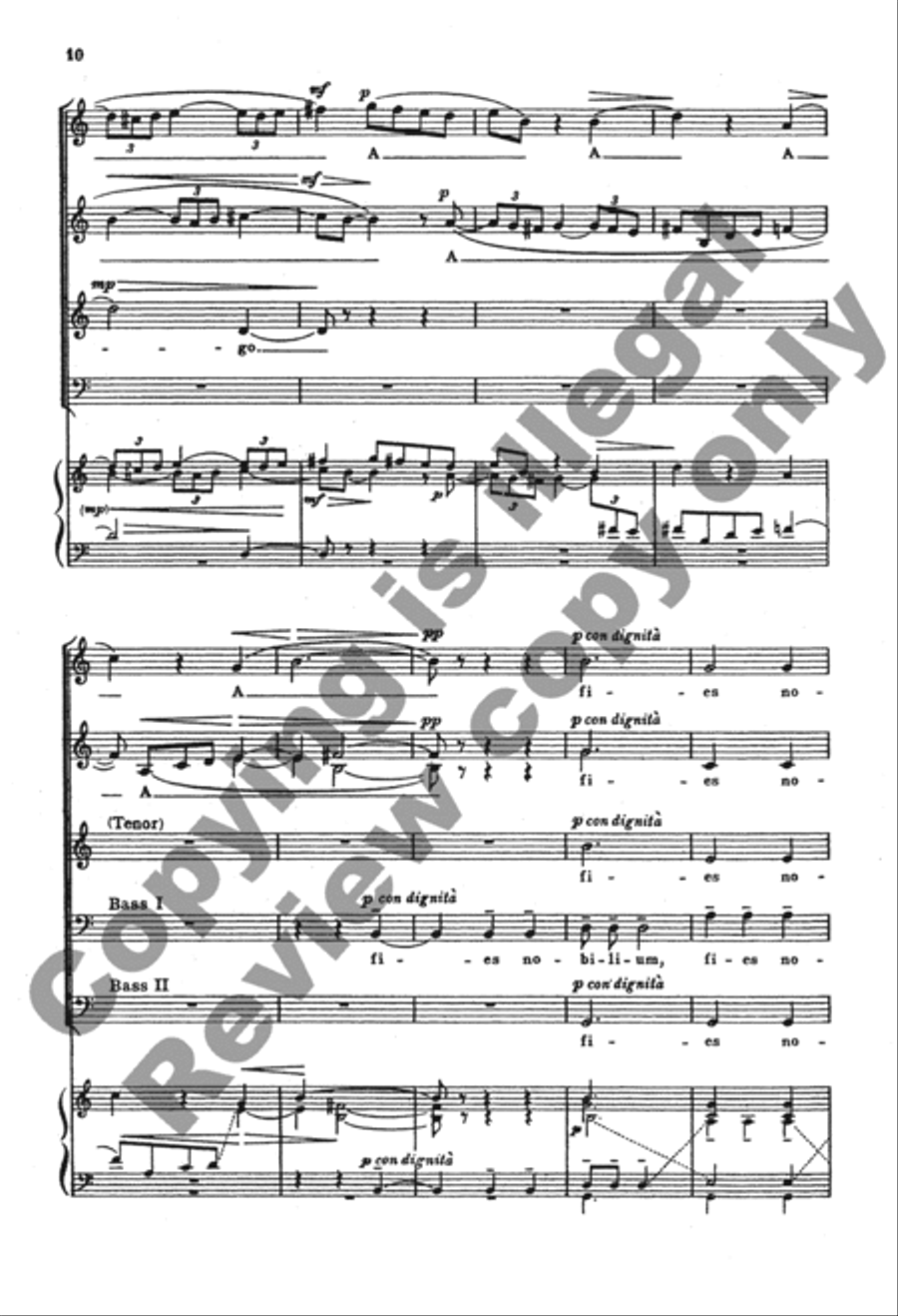 O fons Bandusiae, splendidior vitro SSATBB scores gallery preview page 9