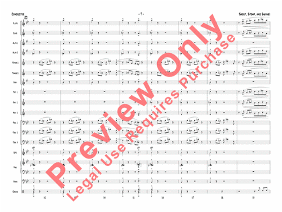 Shout, Stomp, and Swing! Jazz Ensemble scores gallery preview page 10