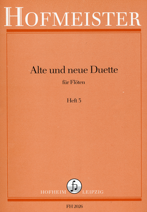 Alte und neue Duette, Heft 3