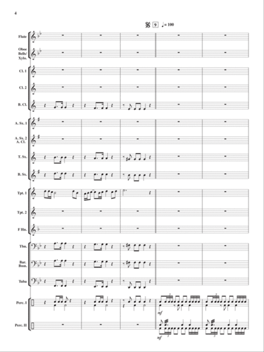 El Toro Rojo Grande Concert Band scores gallery preview page 3