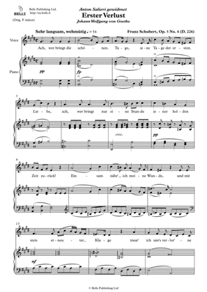 Erster Verlust, Op. 5 No. 4 (C-sharp minor)
