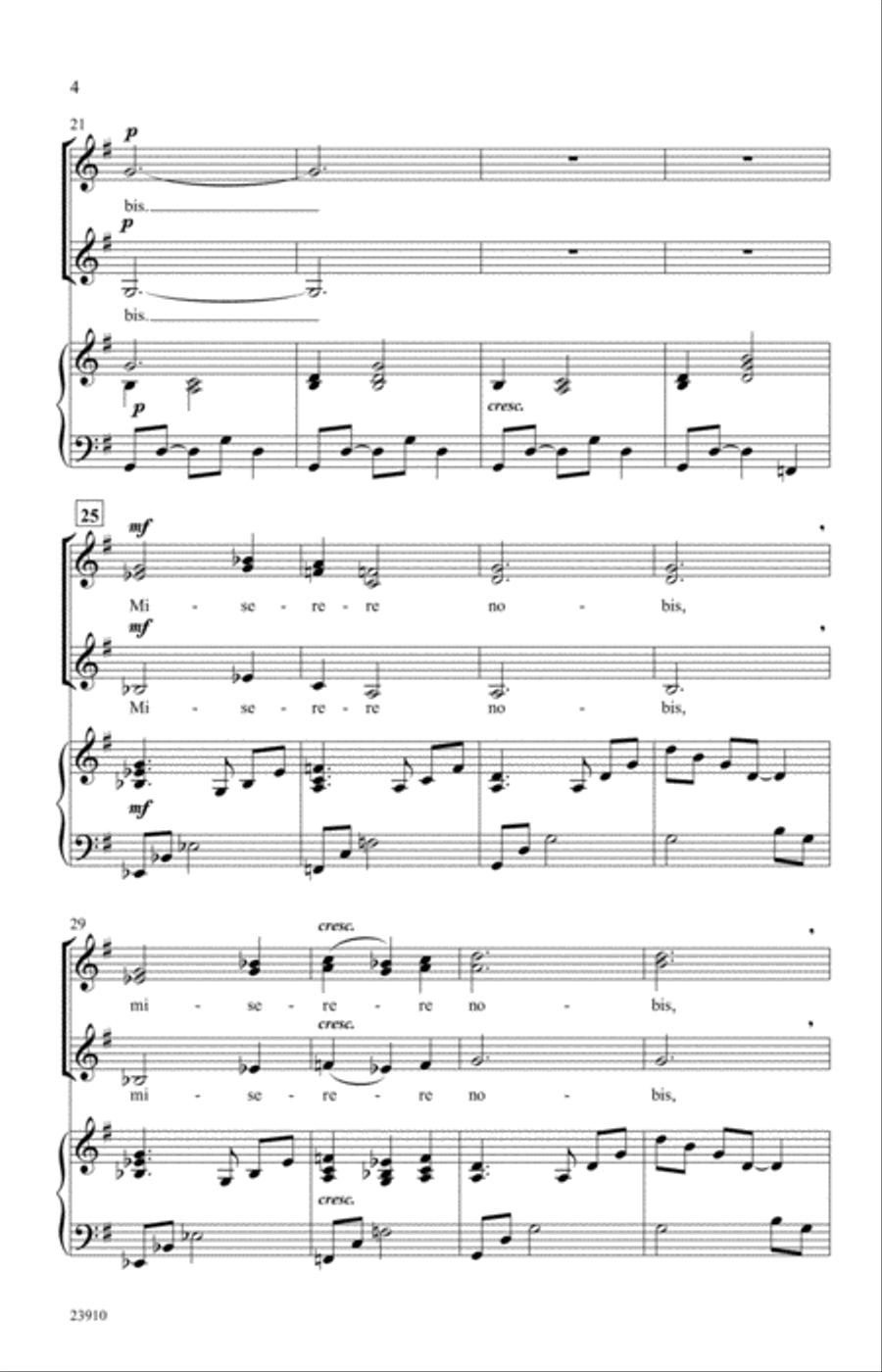 Agnus Dei Agnus Dei SSA scores gallery preview page 3