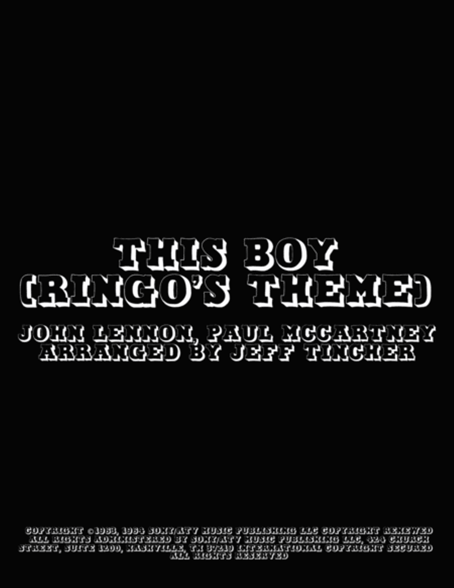This Boy (ringo's Theme) Voice scores gallery preview page 1