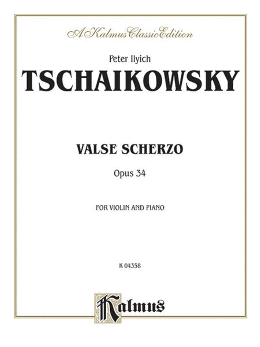Valse Scherzo, Op. 34 (Urtext) Small Ensemble scores gallery preview page 1