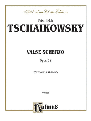 Book cover for Valse Scherzo, Op. 34 (Urtext)
