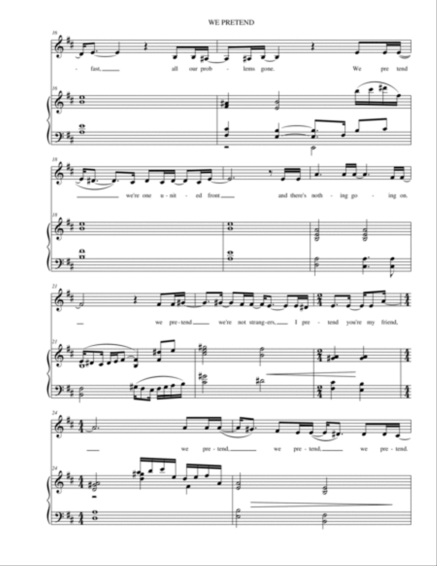 We Pretend Voice scores gallery preview page 3