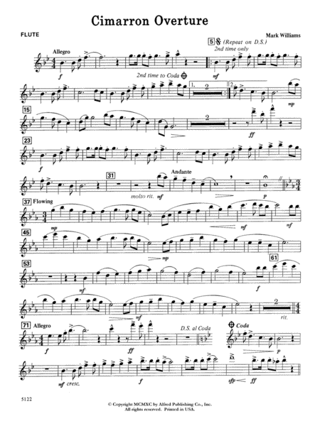 Cimarron Overture: Flute