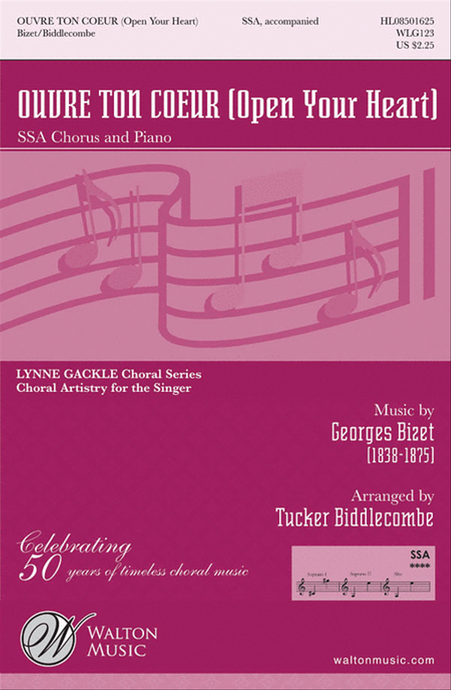 Ouvre ton Coeur SSA scores gallery preview page 1